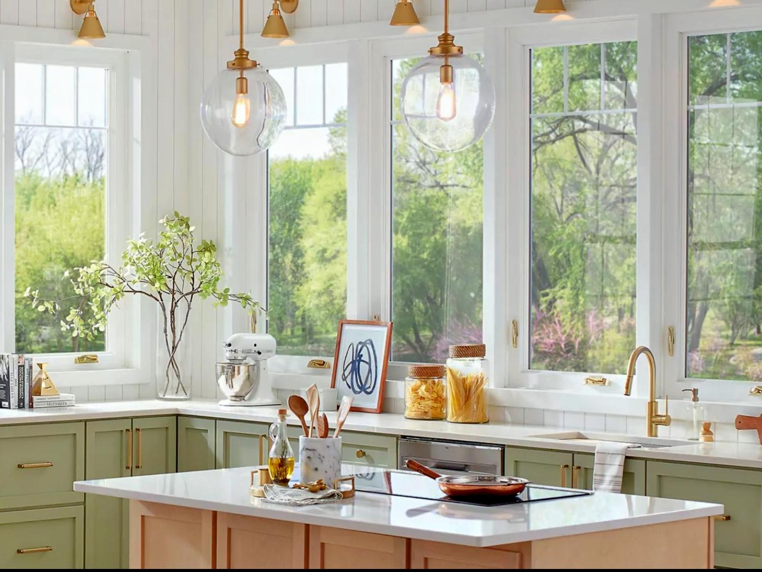 Simonton 5500 window replacement in a bright kitchen